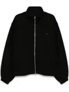 Zzero By Songzio Deviant Harrington Zip-up Sweatshirt In Black