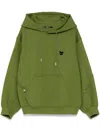 Zzero By Songzio Deviant Zip-up Hoodie In Green