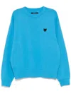 Zzero By Songzio Emblem Crew-neck Jumper In Blue