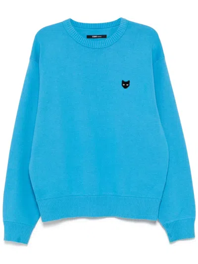 Zzero By Songzio Emblem Crew-neck Jumper In Blue