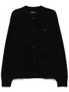 Zzero By Songzio Emblem Seamless Cardigan In Black