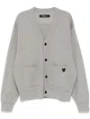 Zzero By Songzio Emblem Seamless Cardigan In Grey