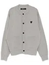 Zzero By Songzio Emblem Seamless Cardigan In Grey