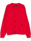 Zzero By Songzio Emblem Seamless Cardigan In Red