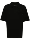 Zzero By Songzio Embroidered-logo Piqué Polo Shirt In Black