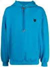 Zzero By Songzio Innoncence Panther Drawstring Hoodie In 蓝色