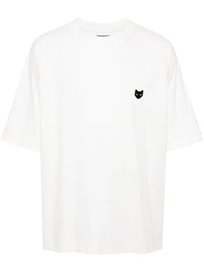 Zzero By Songzio Love Panther Hand Rope T-shirt In 白色