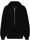 Zzero By Songzio Memorabilia Half Zip Up Hood Jacket In Black