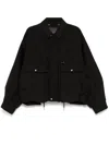 Zzero By Songzio Multi-pockets Shirt Jacket In Black