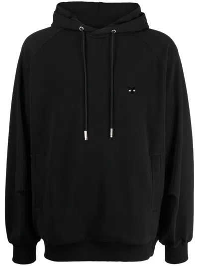 Zzero By Songzio Panther Drawstring Hoodie In Black