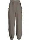 Zzero By Songzio Panther Drawstring Jersey Track Pants In Green