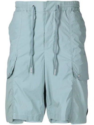 Zzero By Songzio Panther Drawstring Track Shorts In Blue