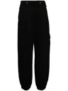 Zzero By Songzio Panther Multiple-pocket Strack Pants In Black