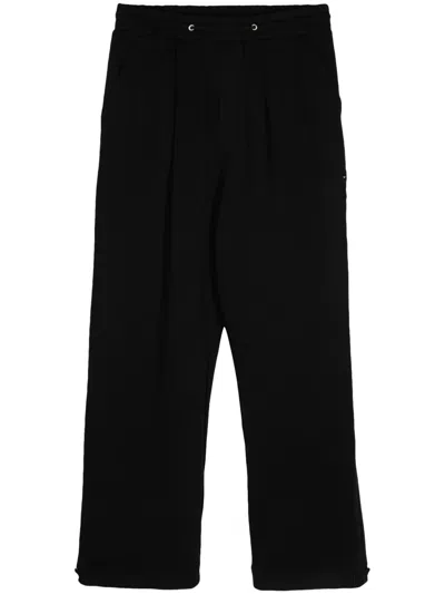 Zzero By Songzio Panther Wide-leg Track Pants In Schwarz