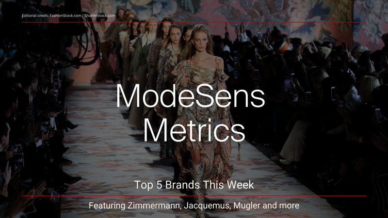 ModeSens Metrics: Top 5 Brands This Week by ModeSens