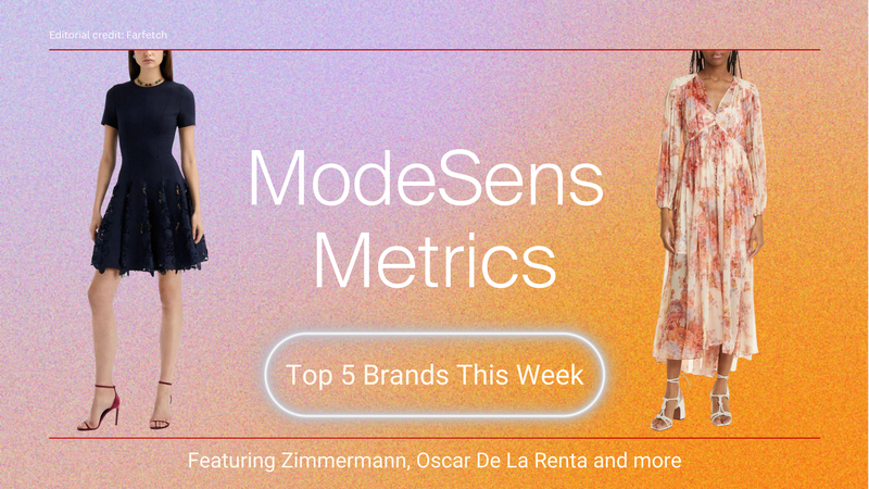 ModeSens Metrics: Top 5 Brands This Week by ModeSens