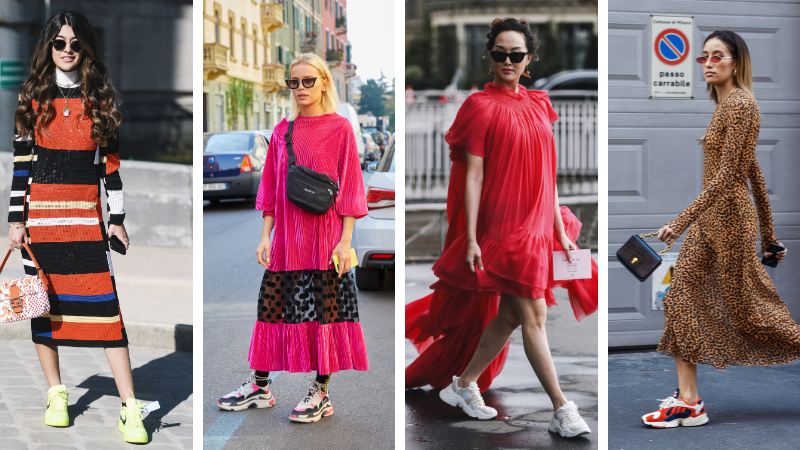 Style Masterclass: How to Wear Dresses and Sneakers