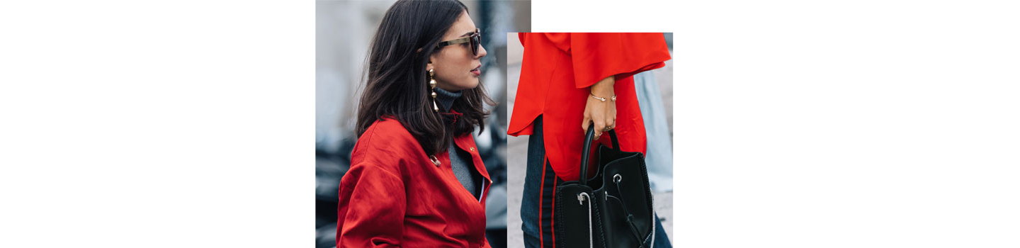 Party-season style doesn’t get chicer or easier than wearing red. by ModeSens