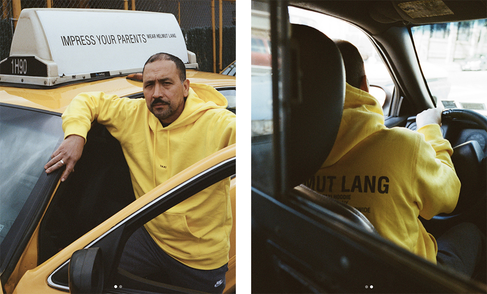 Helmut Lang for Men: TAXI Capsule Collection