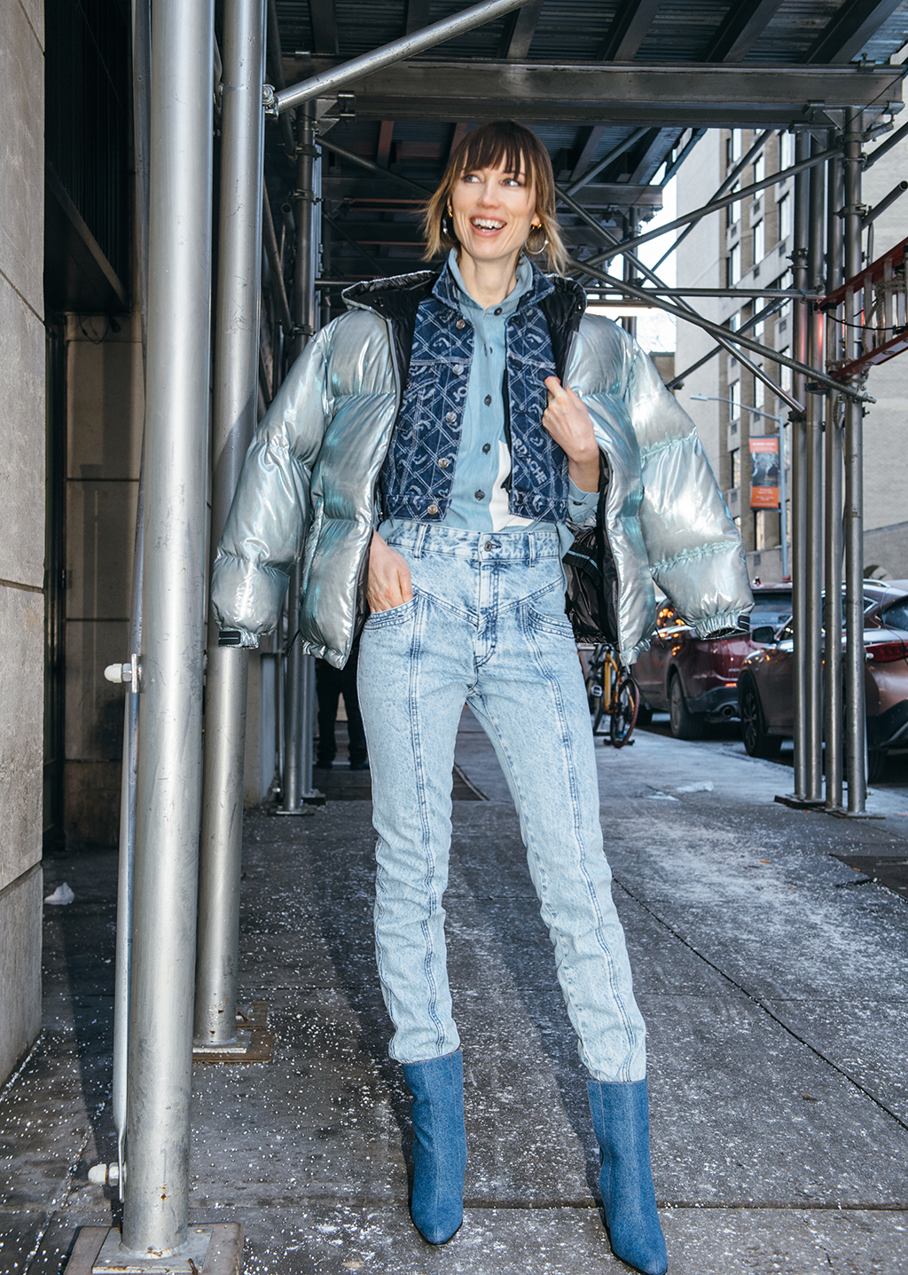 Stylist-Approved Tricks For Wearing Denim At NYFW