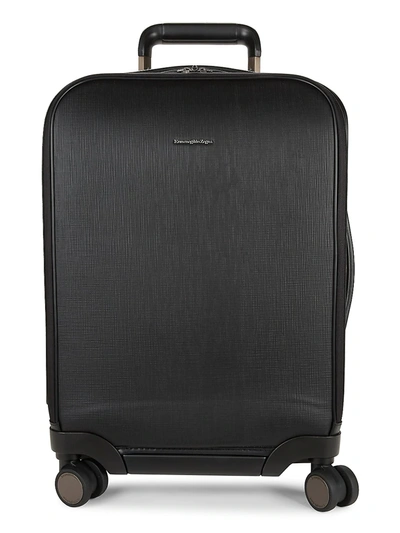 Shop Ermenegildo Zegna Men's Legerissimo Cabin Trolley Suitcase In Black