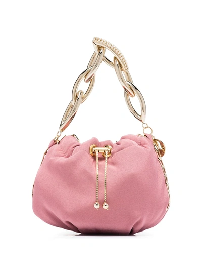 Shop Rosantica Bubble Drawstring Mini Bag In Pink