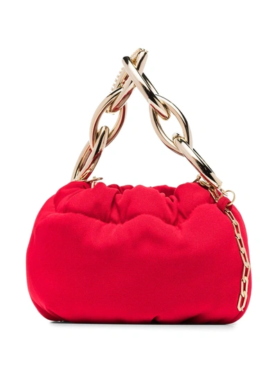 Shop Rosantica Bubble Drawstring Mini Bag In Red