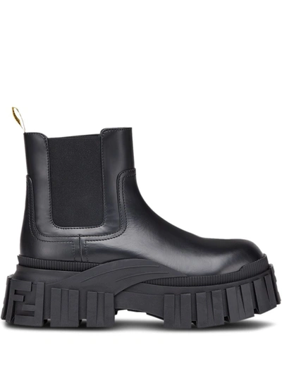 Shop Fendi Boots In Nero