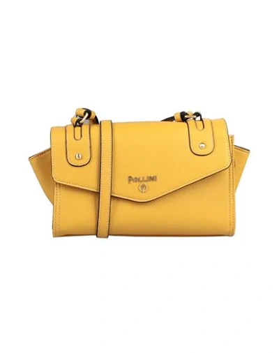 Shop Pollini Handbags In Ocher