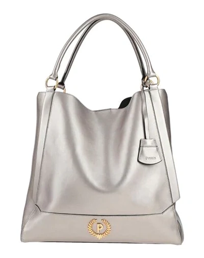 Shop Pollini Handbags In Dove Grey