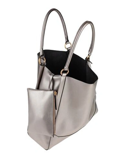 Shop Pollini Handbags In Dove Grey