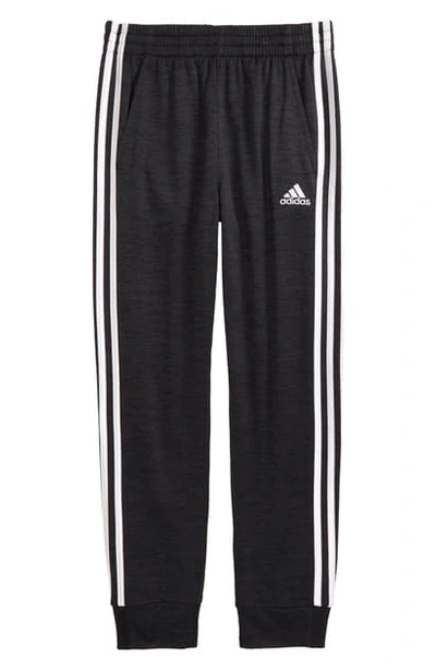 Shop Adidas Originals Kids' Core 3-stripes Pants In Black Heather