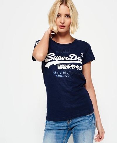 Superdry Premium Goods Duo T-shirt In Navy | ModeSens
