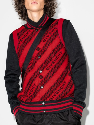 Shop Givenchy Wool Jacket In Red