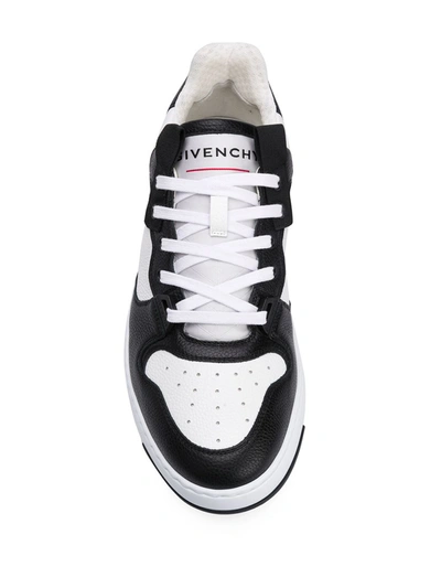 Shop Givenchy Wing Leather Sneakers In White