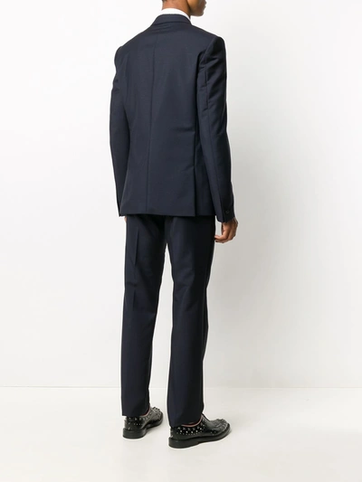 Shop Givenchy Single-breasted Suit In Blue