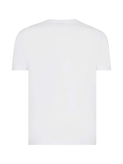 Shop Fendi Cotton Logo Print T-shirt In White