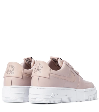 Shop Nike Air Force 1 Pixel Leather Sneakers In Pink