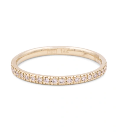 Sydney Evan 14kt Yellow Gold Eternity Ring With Diamonds In Gold