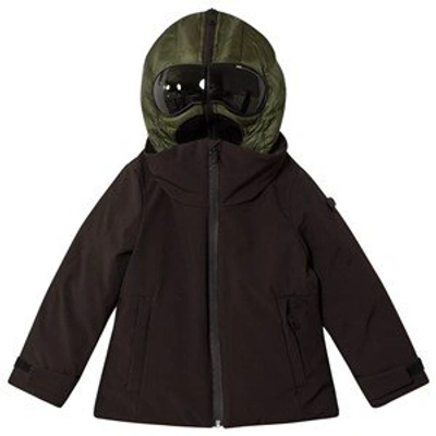 Shop Ai Riders On The Storm Black Coat With Detachable Khaki Goggle Hood