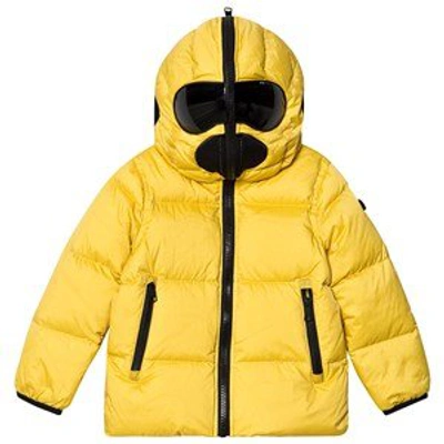 Shop Ai Riders On The Storm Yellow Padded Goggle Hood Coat