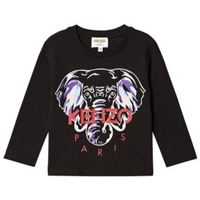 Shop Kenzo Black Elephant T-shirt