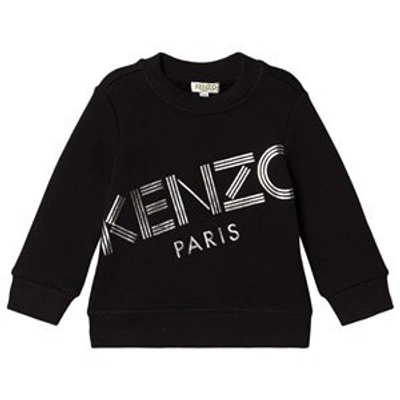 Shop Kenzo Kids Black Logo Sweatshirt