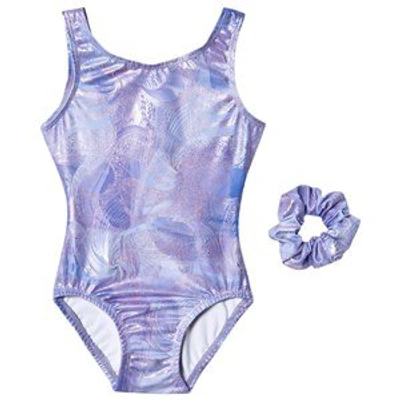 Shop Bloch Harmony Lilac Floral Dynami Printed Leotard In Purple