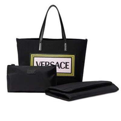 Shop Versace Black Branded Changing Bag