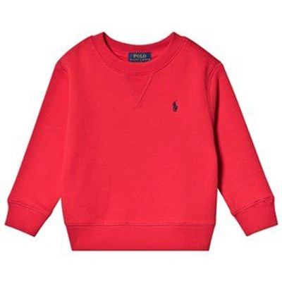 Shop Ralph Lauren Red Sweatshirt With Small Polo Player