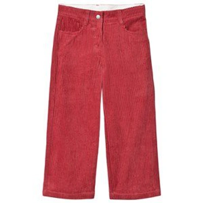 Shop Stella Mccartney Kids Pink Jumbo Corduroy Trousers In Red