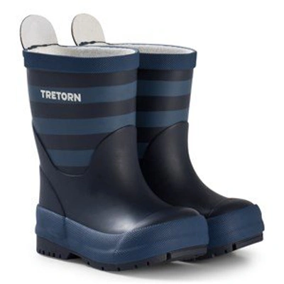 Shop Tretorn Navy Gränna Rain Boots In Blue