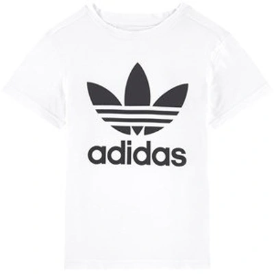 Shop Adidas Originals White Trefoil Logo T-shirt
