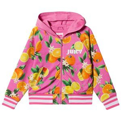 Shop Juicy Couture Pink Orange Orchard Fruit Print Track Jacket